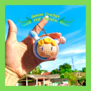 Gemini Zodiac Crochet Doll Pattern, 12 Constellations Crochet Pattern, PDF Amigurumi Pattern English, Crochet Pattern In English Language