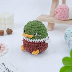 Crochet for Beginners: Mallard Duck Crochet PDF Pattern, Easy Crochet Duck Amigurumi Step-by-Step, Cute Farm Animal Crochet Tutorial