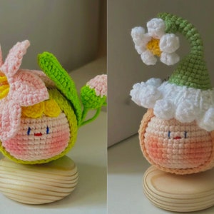 Baby Blume Mochi PDF Muster häkeln, süße Puppe Amigurumi PDF Muster häkeln, süßes Tier häkeln, kein Nähen Muster, Tier Geschenk häkeln