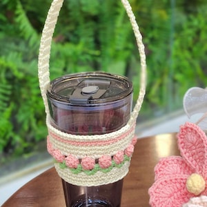 Becherhalter Häkelanleitung, PDF Amigurumi Pattern English, Häkelanleitung In englischer Sprache