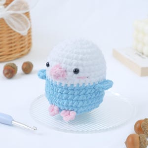 No sew Crochet Dove PDF Pattern, Easy Crochet Peace Bird Amigurumi Step-by-Step Tutorial, Baby Shower Bird Crochet Pattern for Beginner