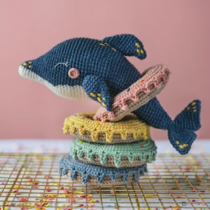 Crochet Dolphin Donut PDF Pattern, Crochet Dolphin Amigurumi PDF Pattern, Crochet Cute Animal, Dolphin Crochet Pattern, Crochet Animal Gift