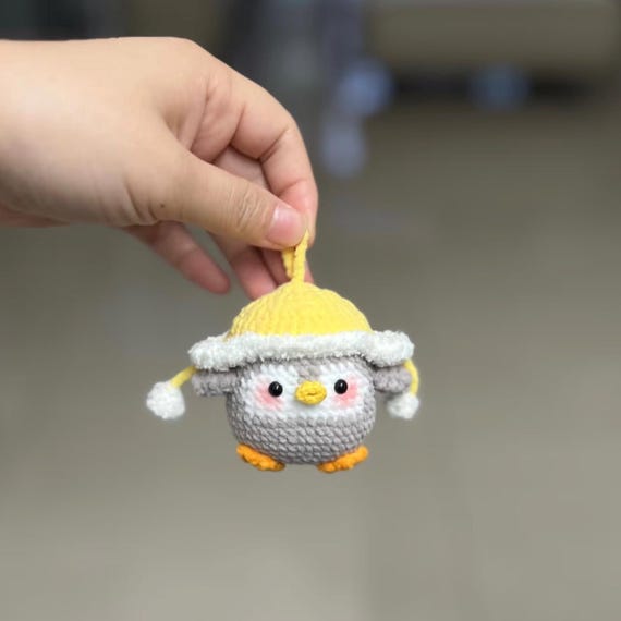 かぎ針編みのミニペンギンの PDF パターン、かわいい動物のかぎ針編み