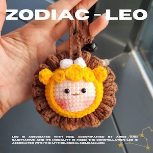 Leo Zodiac Crochet Doll Pattern, 12 Zodiac Sign Crochet Pattern, PDF Amigurumi Pattern English, Crochet Pattern In English Language