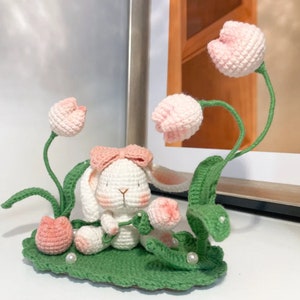 Lapin au crochet au crochet motif PDF, motif lapin Amigurumi au crochet, motif lapin mignon au crochet, cadeau animal mignon au crochet