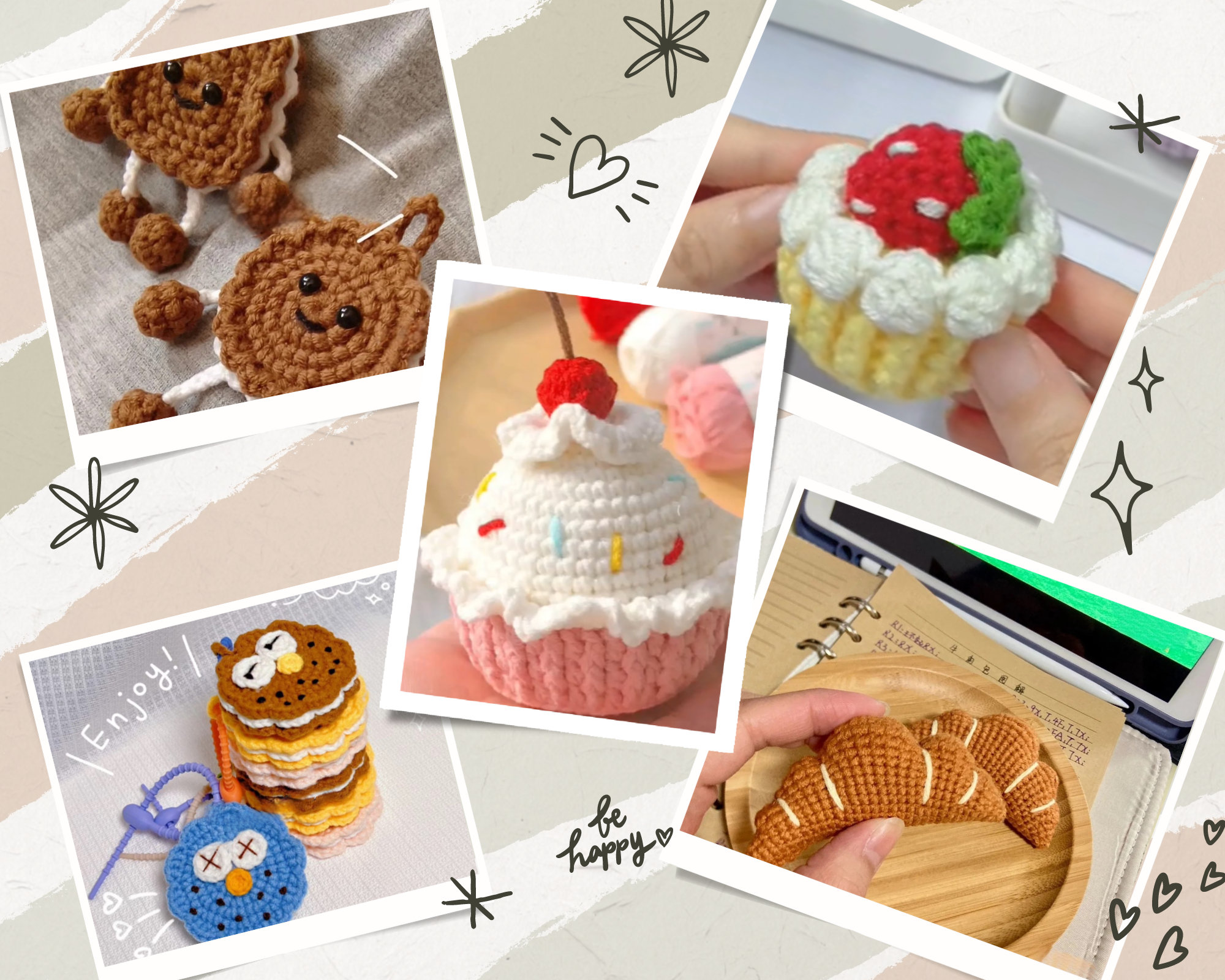 Cakes Crochet PDF Pattern Crochet Cute Cakes Amigurumi PDF Pattern No
