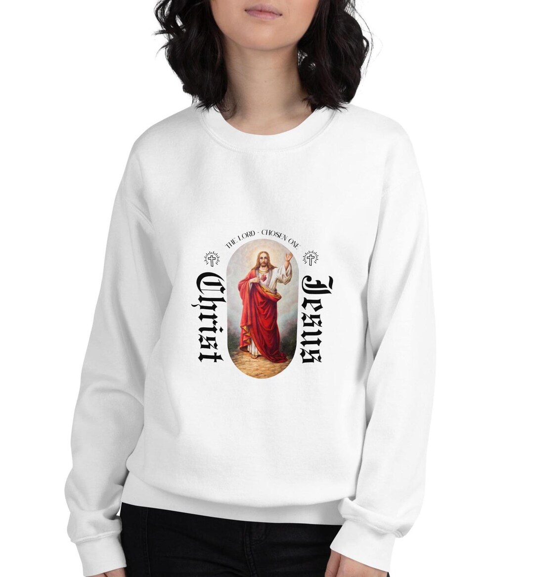 Jesus Prints Casual Cotton Sweatshirt main image 1