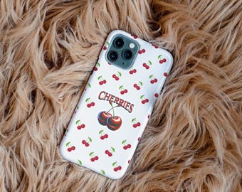 Y2K Cherries iPhone Case – Retro Phone Cover