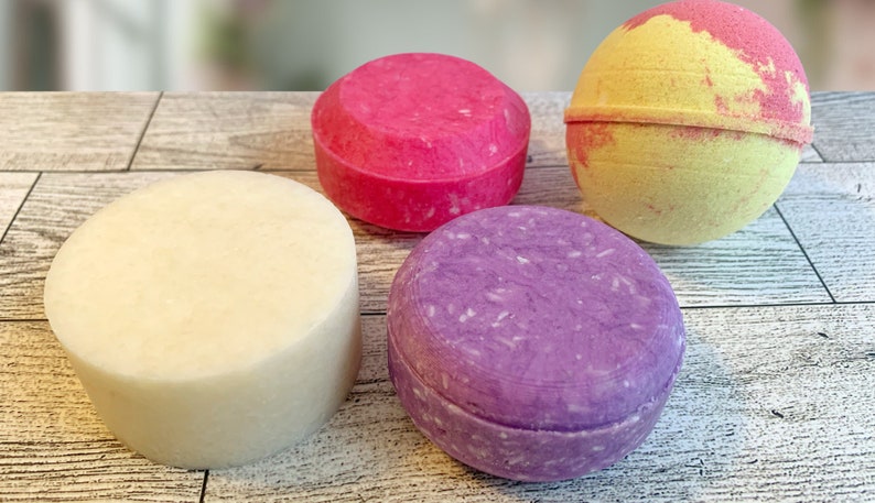Four Molds In One Shampoo Bar Press Bath Bomb Mold Tablet Shower Steamer Hand Press Solid Shampoo Syndet Bar 3D Printed image 4