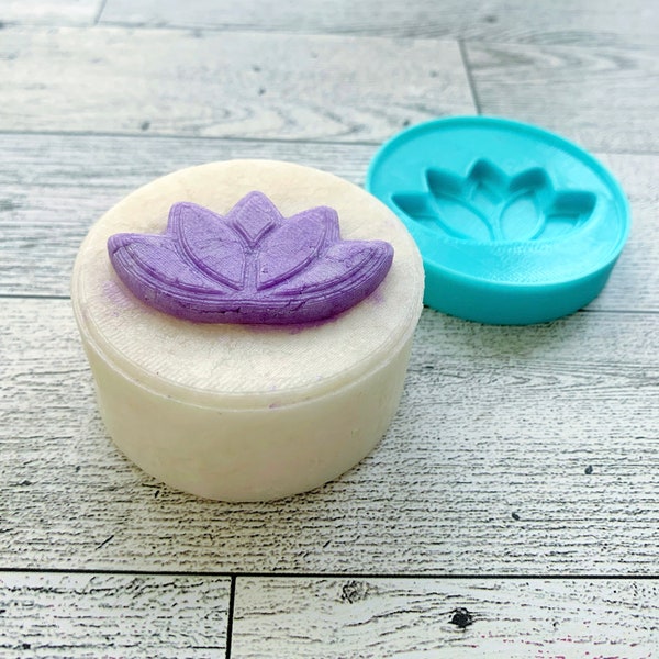 Lotus Shampoo Bar Hand Press Insert | Syndet Bar | Shower Steamer | Bath Bomb | Solid Shampoo | 3D Printed | Shampoo Mold | Hand Press