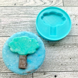 Tree Shampoo Bar Inserção de prensa manual | Bar Sindet | Vaporizador de chuveiro | Bomba de banho | Shampoo Sólido | Impresso em 3D | Molde para Shampoo | Imprensa manual