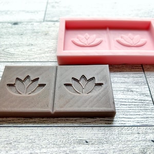 Schokoladenform | Fügen Sie Ihr Logo hinzu | Lebensmittelqualität Silikonform | Personalisierte Form | Schokoladenform Quadrat | Wachs Melt Snap Bar Gießform