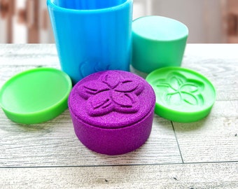 Shampoo Bar Mold | Flower 2 Shampoo Bar Hand Press | Syndet Bar | Shower Steamer Press | Bath Bomb Mold | Solid Shampoo |