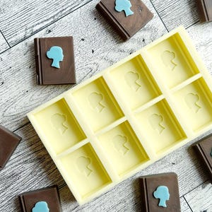Kleine Bücher Silikonform | Seifenform einbetten | Wachs Schmelzform | Bücher | Schokoladenform | Zuckergussform | Lebensmittelqualität Silikonform