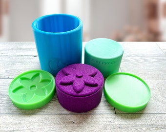 Shampoo Bar Mold | Tuberose Flower Shampoo Bar Hand Press | Syndet Bar | Shower Steamer Press | Bath Bomb Mold | Solid Shampoo |