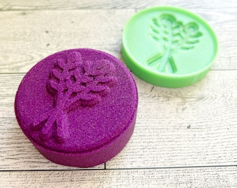 Lavender Insert for Shampoo Bar Mold | Solid Shampoo Bar Mold | Syndet Bar Mold | Shower Steamer Mold | Flower | Shampoo Bar Press