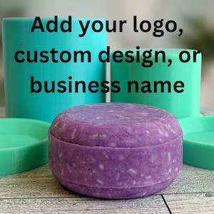 Logo Shampoo Bar Mold | Individuelles Logo Shampoo Bar Mold | Logo Shampoo Mould | Shampoo Bar Mold mit Logo | Logo Shampoo Presse | Puck Logo Silikonform