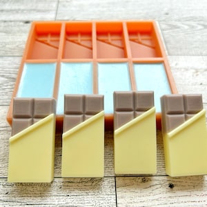 Tiny Chocolate Bar Mold | Soap Embed Mold | Wax Melt Mold | Food Grade Silicone Mold | Chocolate Mold | Candy Mold
