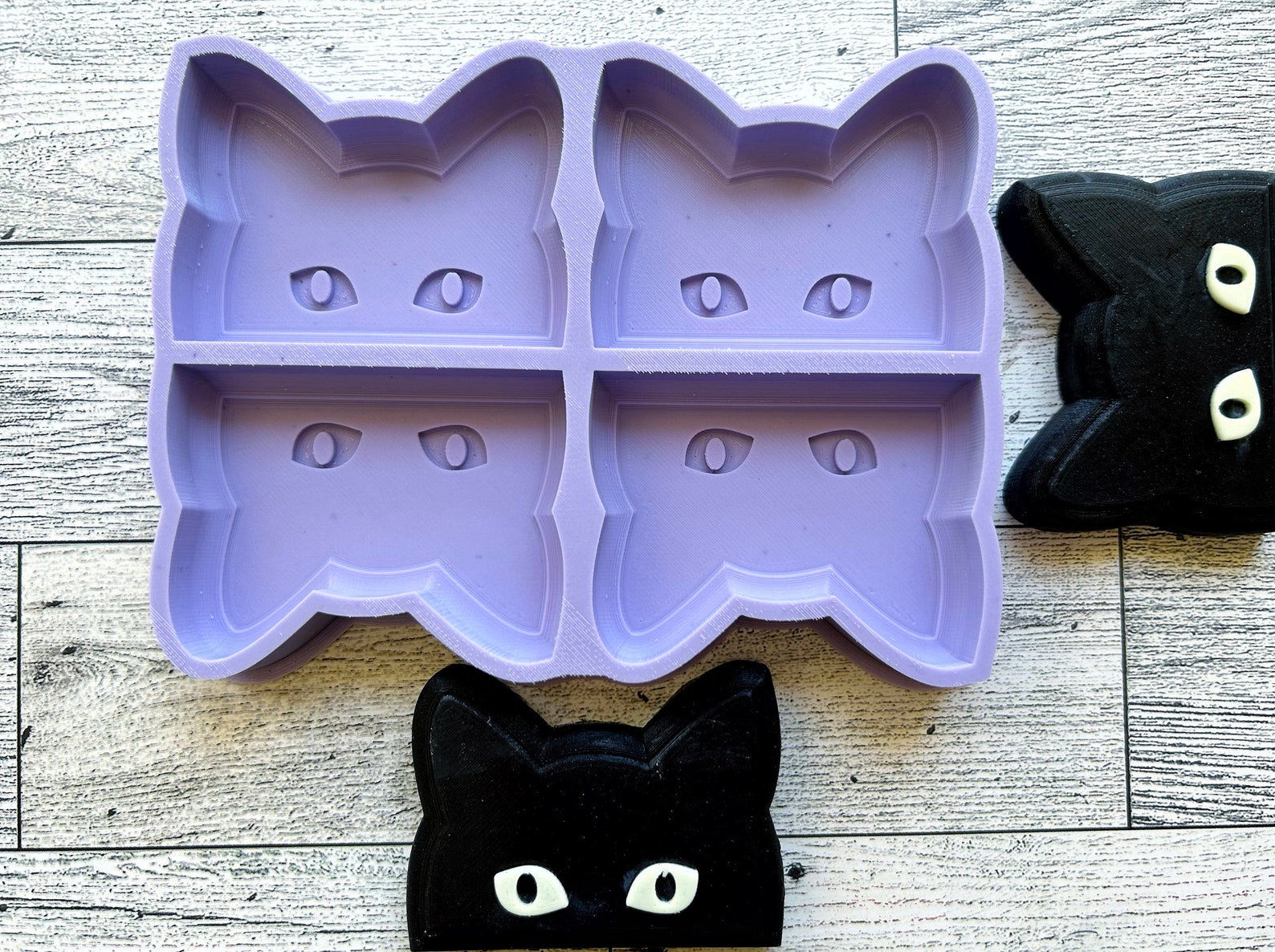 Mold Embed Cat Silicone Mold | Soap Embed Mold | Wax Mold | Chocolate Mold | Candy ...