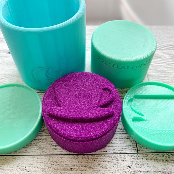 Coffee Shampoo Bar Hand Press - Upgradable | Syndet Bar | Shower Steamer | Bath Bomb | Solid Shampoo | Mold | 3D Printed | Mug Cup