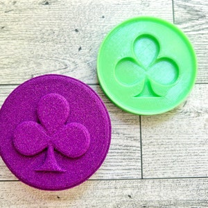 Clubs Einsatz für Shampoo Bar Mould | Solide Shampoo Bar Mould | Syndet Bar Gießform | Dusche Steamer Mold | Spielkarten Mould | Shampoo Bar Presse
