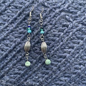 Light Blue and Silver earrings