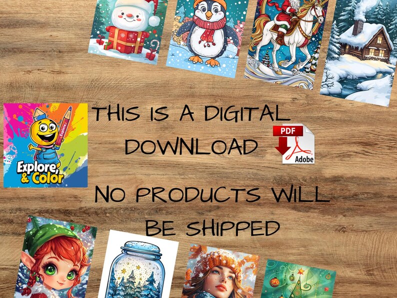 1400 Pages Christmas Coloring Bundle, Nutcracker, Chibi, Unicorns