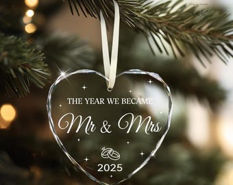 The Year We Became Mr & Mrs Snowman Couple Christmas Gift