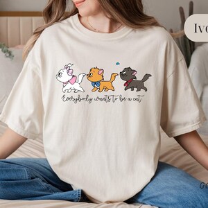 The Aristocats Everybody Wants To Be A Cat_ Magic Kingdom Holiday Trip Unisex T-shirt Family Birthday Gift Adult Kid Toddler