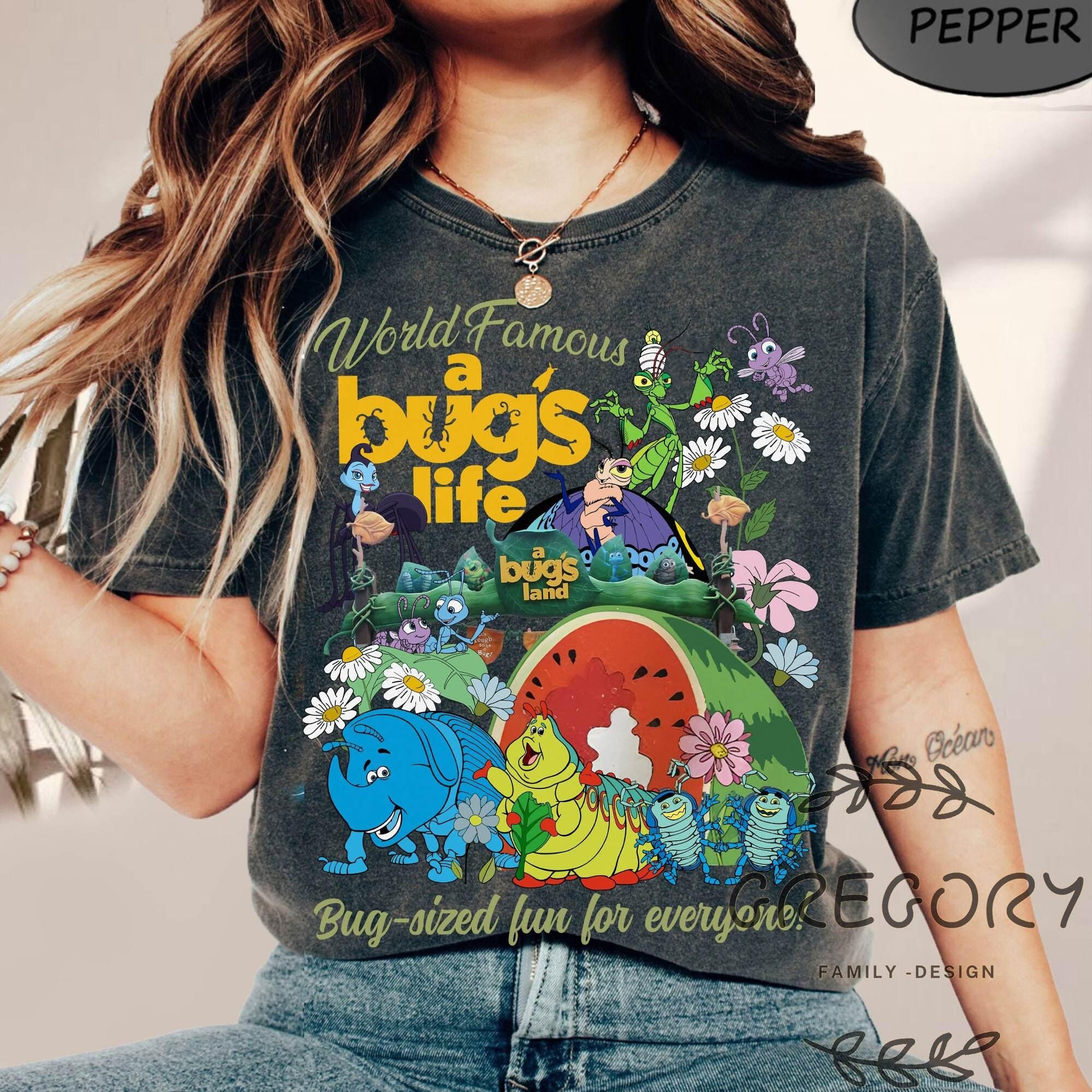 a bugs life Tシャツ 黒 100%コットン バグズライフ - メルカリ