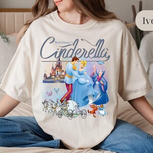 Vintage Cinderella Comfort Colors® Disneyland Shirt, Cinderella Princess Shirt, Disney Princess Shirt, Disneyworld Shirt, Disney Girl Shirts