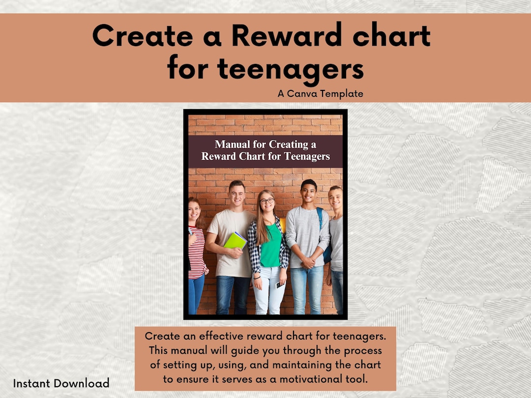 Manual for Creating Reward Chart for Teenagers | Teen Motivation | Goal ...