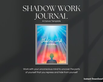 Shadow Work Journal | Template for Canva | Printable Guided Journal | Mental Health | Spiritual Journal | Healing Prompts | Instant Download
