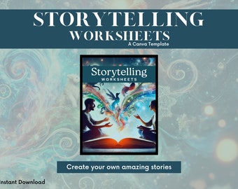 Writing Worksheets for Authors | Printable Worksheet Prompts | Character Development Workbook | Novel | Writer Resource | Creative Writing