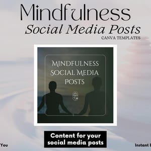 Mindfulness Social Media Posts Instagram | Spiritual Coach Marketing | Life Holistic Spiritual Meditation Content | Wellness Coach Reels