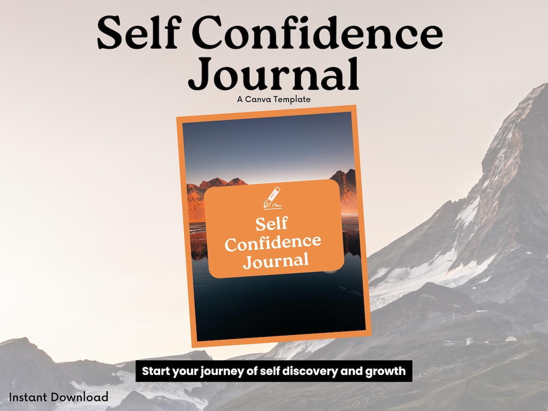 Self Confidence Journal | Self Esteem Worksheets | Self Love Planner ...
