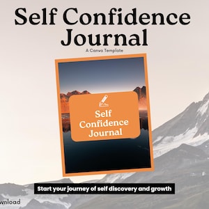Self Confidence Journal | Self Esteem Worksheets | Self Love Planner | Mental Health | Self Esteem Workbook | CBT | Inner Critic Sabotage