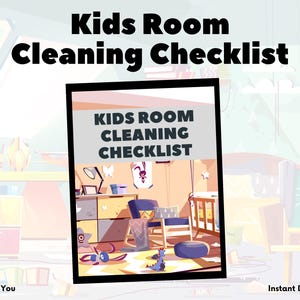 Kids Cleaning Checklist | Kids Chore List | Cleaning for Young Children | Routine Checklist | Children's Daily Routines | Bedroom Cleaning