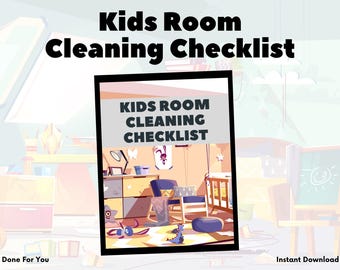 Lista de tareas de limpieza para niños / Lista de tareas para niños / Limpieza para niños pequeños / Lista de tareas rutinarias / Rutinas diarias de los niños / Limpieza del dormitorio