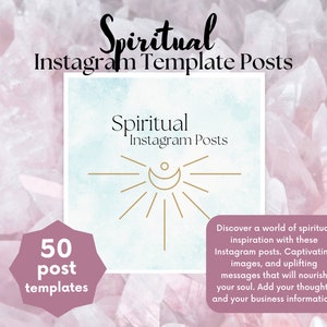 Spirituelle Social Media Posts Instagram Vorlage für Canva Bearbeitbares Highlight Tarot Heilung