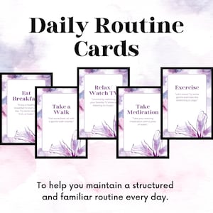 Cartes de routine quotidienne | Tâches quotidiennes imprimables | Imprimez et découpez | fait pour vous | Horaire quotidien | Routine du matin et du coucher | Routine structurée
