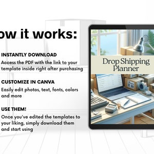 Dropshipping Planner Drop Shipping eBook | Side Hustle Planner Template | Ecommerce Guide | Dropship Vendor | Side Hustle | Digital Download image 5