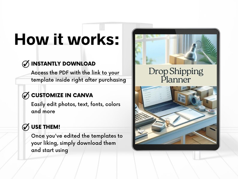 Dropshipping Planner Drop Shipping eBook | Side Hustle Planner Template | Ecommerce Guide | Dropship Vendor | Side Hustle | Digital Download image 5