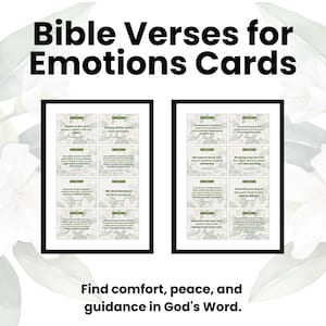 Versets bibliques pour les émotions | Cartes de versets imprimables | Imprimez et découpez | Carte d'encouragement fait pour vous | Lisez-moi quand vous vous sentirez | École du dimanche