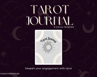 Tarot Journal | Printable Tarot Planner Workbook | Daily Card Reading | Tarot Spreads | Tarot Deck Notebook | Digital Download | Grimoire