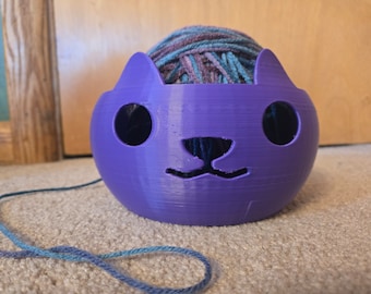 Cat Yarn Container - Adorable Feline-Inspired Storage for Crafting Enthusiasts
