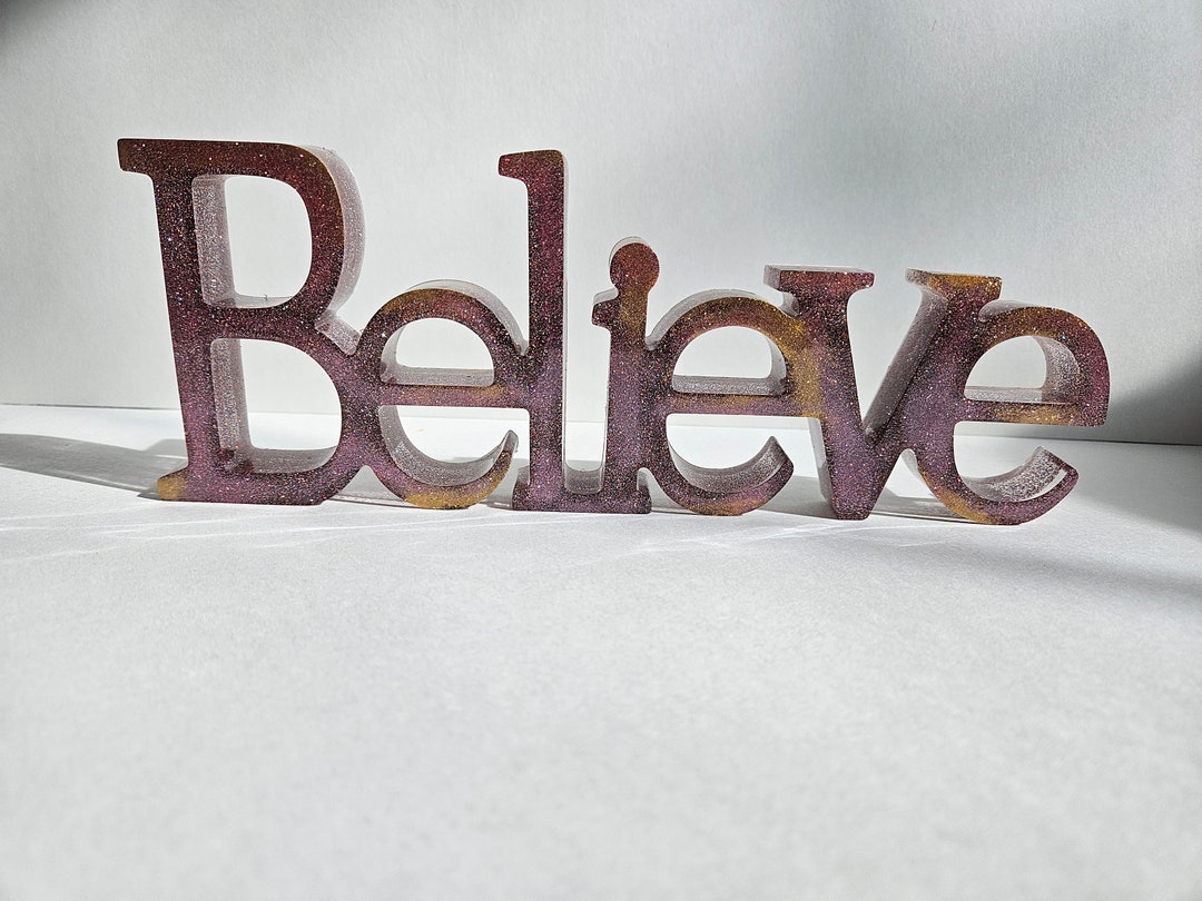 Believe Sign - Etsy