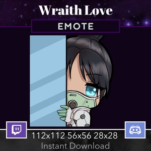Apex Legends Emote Wraith Quarantine 722 Lurk, Hiding. Emote Twitch, Emote Discord, Stream, Gaming