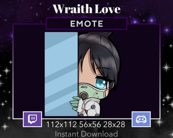 Apex Legends Emote Wraith Quarantine 722 Lurk, Hiding. Emote Twitch, Emote Discord, Stream, Gaming
