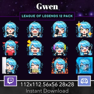 League of Legends Immortalized Legend Ahri Emote 12 Pack, Bundle